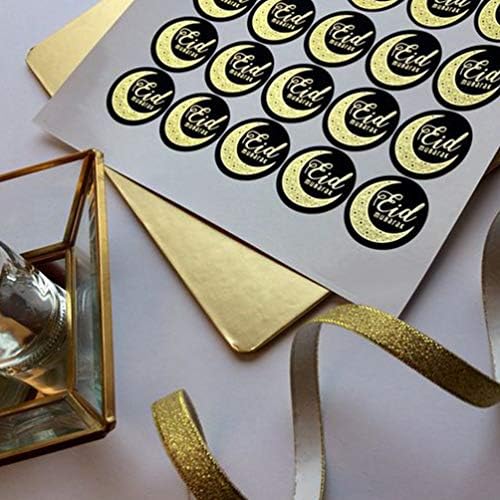 Подаръчен Комплект за грим TOYANDONA 1 Комплект Стикери на Рамадан Ейд Мубарак Издател Луксозни кутии Стикер за Кенди Печат, Етикети