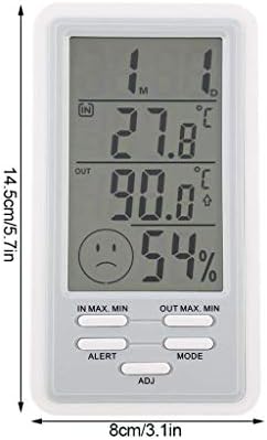 Температурна аларма WDBBY с голям екран, на електронен измерител на температурата и влажността в затворени помещения и на открито,