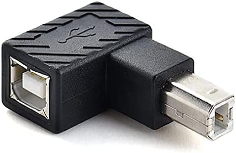 DAGIJIRD Датчиците на ъгъла на наклона и 90 градуса USB 2.0 Type B Конвертор Адаптер Мъжки към Женски Конектора за принтер Скенер