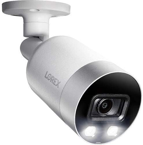 Lorex E891AB За помещения / улица 4K Ultra HD Интелигентна IP камера за сигурност с функция за задържане, 150-футовое IR Нощно