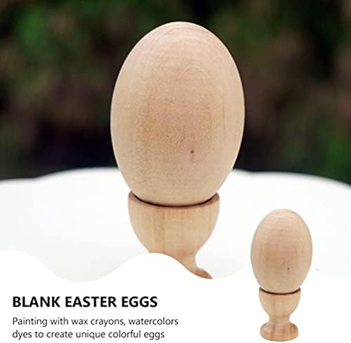 Нови Дървени Играчки, Бебешки играчки на 2 групи Небоядисани Дървени Яйца Непълни Дървени Поставки за яйца Дървени поставки