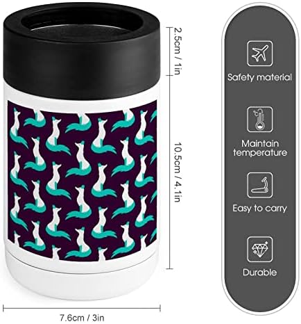 Snow Fox Cooler Купа От Неръждаема Стомана, Изолирани Кутии, Охладители Притежателя Чаша с Капак за Мъже Подаръци за Жени