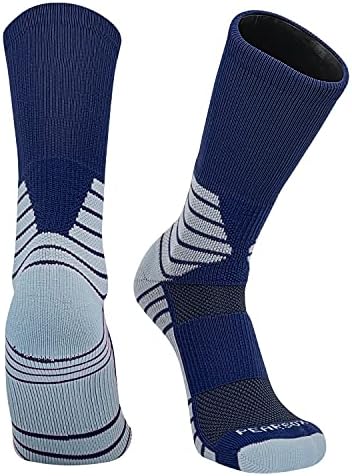 Чорапи PEARSOX Surge с подплата, Тъмно синьо за баскетбол, Футбол (L)