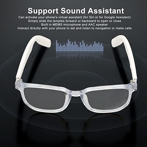 Умни Очила GOWENIC, Безжични Bluetooth-Очила, Спортни Аудиоочищающие Очила IP67, Водоустойчива, Съвместими със сензорен контрол и гласов