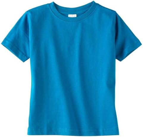 Тениска от мека джърси с кръгло деколте и Кроличьими шкурками за деца, Кобальтово-син, 4 Т