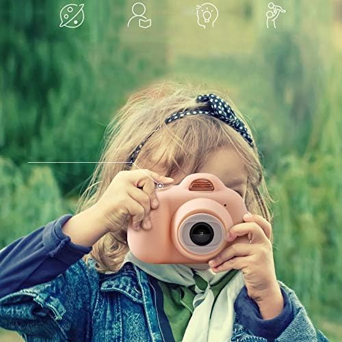 LKYBOA Децата Могат да се снимат цифровите фотоапарати са Малки студентите Портативни мини slr камери Подаръци за Ден за защита на децата (Цвят: