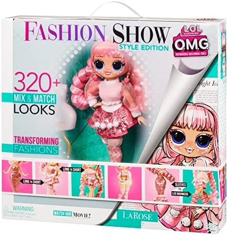 Л. Оа Л. Изненада! OMG Fashion Show Class Edition 10 Модерно кукла Larose с повече от 320 Трансформирующимися и Обратими Нарядами, Включително