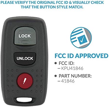 Keyless2Go Замяна за Нов Дистанционно автомобилния ключ fob без ключ за автомобили, които използват FCC KPU41846