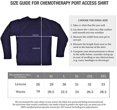 Вдъхновена от Комфорта риза с достъп до пристанището на химиотерапия с Неброскими Двойни ципове