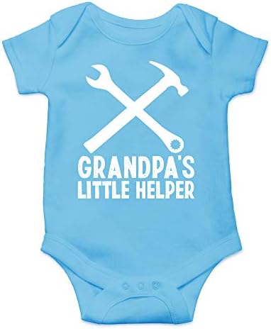 Малък помощник на дядо CBTwear - Забавно Дете, Което Скоро ще стане Дядо - Мило Детско Боди Пълномаслено