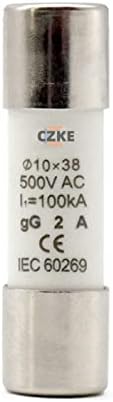 XJIM 20 броя RO15 AC 500 В Керамичен предпазител за бързо действие RT18-32 10X38 gG Силует 2A 4A 6A 8A 10A 16A 20A 25A 32A (Размер: