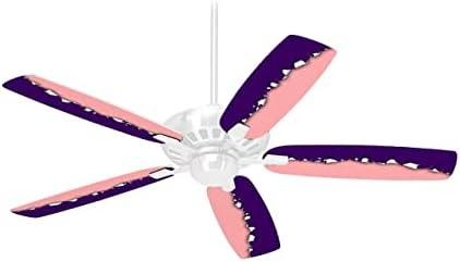 Изключителни Цветове са Лилаво-розово - Комплект обшивки монтаж на таван на вентилатора е подходящ за повечето 42-инчови вентилаторите