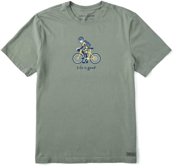 Life is Good Мъжка тениска Джейк Biking с къс ръкав Crusher-LITE Tee