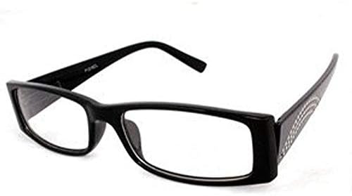 Модни Прозрачни Тънки Лещи В Тънки Рамки С Кристали Очила За Очите P1216CL