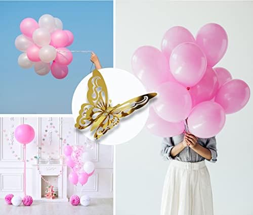 Вземете розови балони, за да Бирюзово-розов венец от балони