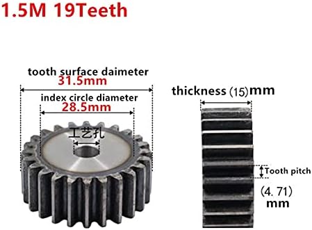 ZHENGGUIFANG ZGF-BR 1бр 1,5 М 19-цилиндрични зъбни скоростна 19T С ЦПУ За втвърдяване на зъбни рейки (брой на зъбите: 19 зъбите)