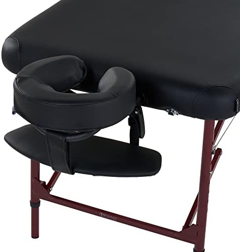 Комплект за лесно преносимо масажно масата Master Massage Zephyr, черен, бордо