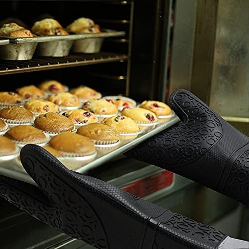 Комплекти прихваток и Прихваткодержателей MS MOONSTONE: Силиконови Топлоустойчиви кухненски ръкавици с кухненски ръкавици за