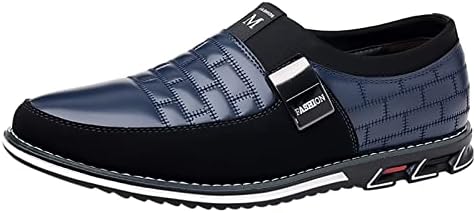 YUHAOTIN/ Ежедневни обувки голям растеж, Модерен Стилен Мъжки Дишаща Удобна Бизнес Обувки Без закопчалка За работа и Почивка, Однотонная