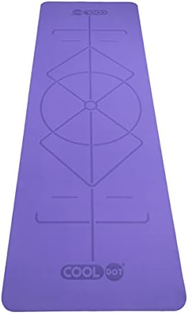 Выравнивающий килимче за йога COOLDOT - Нескользящий килимче за йога премиум клас- килимче за йога от естествен каучук с чанта за подложка