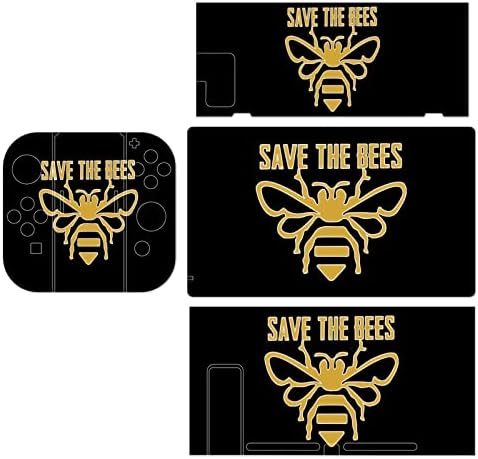 Етикети Save The Bees С пълна Обвивка, Етикет в Предната панел, Защитни Стикери, Съвместими с Nintendo Switch