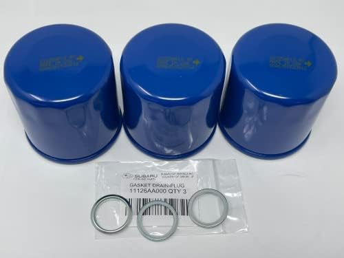 Комплект Маслен филтър на двигателя на Subaru и запечатване подложки (1, 2, 3, 6, 12 pks в наличност) SOA6351520812 и 11126AA000
