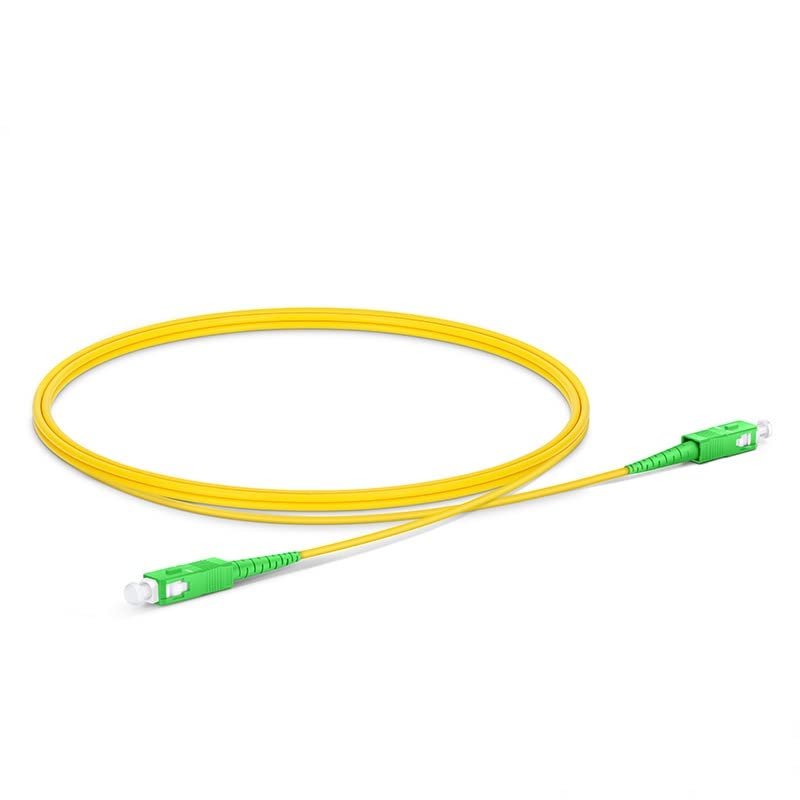 Оптичен кабел SC APC - един режим свързващ кабел - СИМПЛЕКС - OS2 9/125um SC/APC - кабел SC/APC за строителство на FTTH (3 метра)