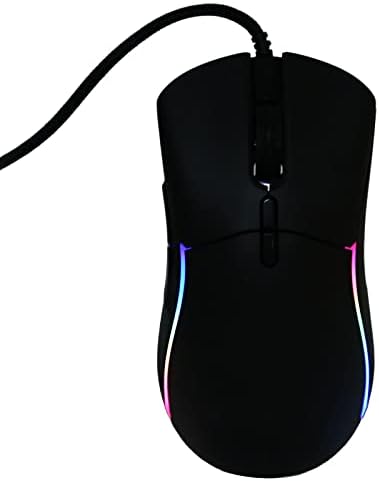 Детска Мишката Vbestlife 12800 dpi, Жичен Компютърна Мишка с RGB подсветка, 7 клавиши за бърз USB-Подкрепа на мишката 5 Переопределяемых