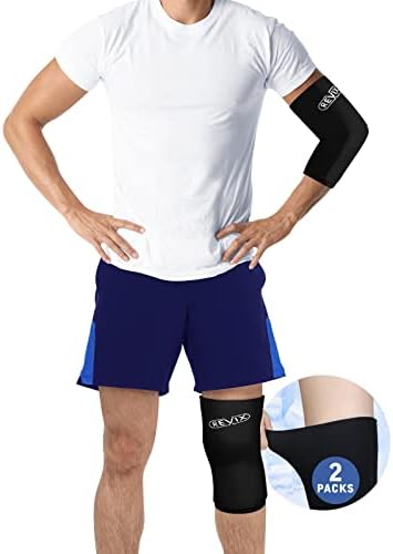 Пакети с лед на коляното REVIX за наранявания, Многократно Компрессионный Ръкав за крака, Гелевый Студен Компрес за Коленете След