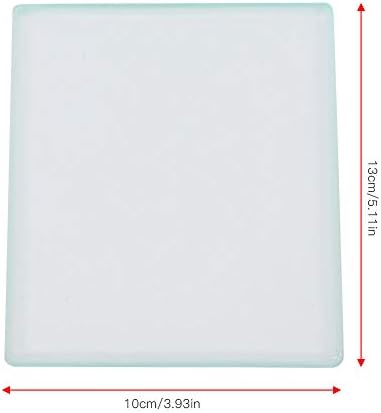 Кожевенный Стъклен Дъждобран, 130 x 100 x 8 мм Стъкло Дъждобран за Полиране на Кожата, Инструмент за обработка на кожата за полиране