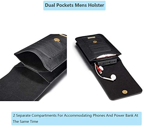Чанта-кобур от естествена телешка кожа за iPhone мобилен телефон SE (2020) X XS 11 Pro, Mini 5.4, Мъжки Поясная чанта, Калъф