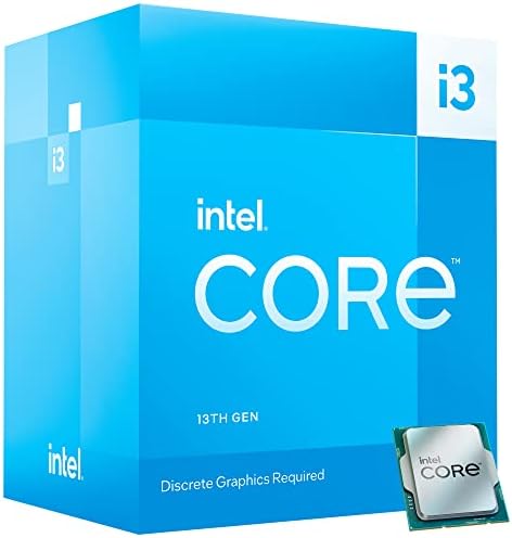 Настолен процесор Intel Core i3-13100F с 4 ядра, кеш-памет 12 MB, честота до 4,5 Ghz и GIGABYTE B760M DS3H AX