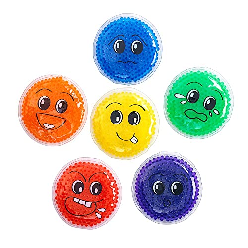 Excellerations Сензорни Гел топчета Emotions Disks Activity - Занимания SEL за предучилищна - Обучение на емоциите - Безопасни неспокойни за малки деца