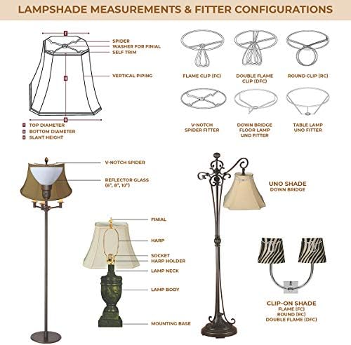 Правоъгълна Лампа за лампи Royal Designs, Черупки от яйца, (5 x 6,5) x (8 x 12) x 10