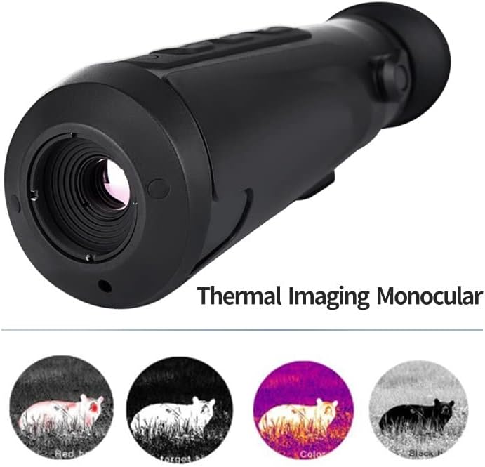 FIRFOX Термични Камера HD Нощно Виждане Инфрачервена на Телескопа, за Лов, Спорт, Къмпинг, Пътуване, Спасителен Патрул, Търсене (Цвят: C15