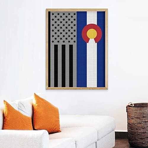 Amrican Флаг Колорадо Декоративни Набори За Диамант Живопис Забавни 5D направи си САМ Пълна Тренировка Диамантени Точки