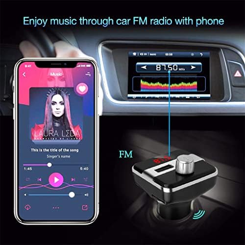 FZZDP Двойно USB Зарядно 2.1 A MP3-Плейър свободни ръце FM Комплект за Кола Подкрепа U-Диск AUX Адаптер за Автомобил на Видеорегистратора