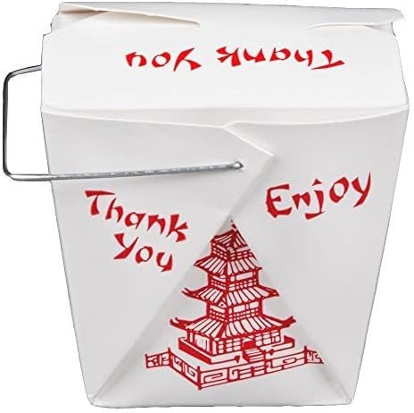 Китайска Кутия за хранене с Метална Дръжка във формата на Пагода с Тегло 15 грама 16 унции