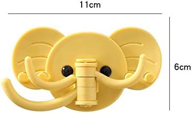 HEIMP Антре Декоративни Куки под формата на Слон, Без Пробиване капацитет За съхранение на Висящ Органайзер за Набиране Плешки, Кофа