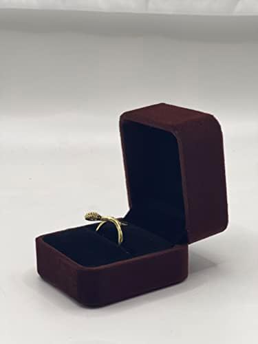 Кадифе малка кутийка за Пръстени Cocif Geff House