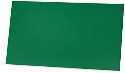 Зелени коледни картички от Дядо Коледа - Плоски или под формата на палатки - Опаковка от 10 броя - Бяла Е Предната част с рамка