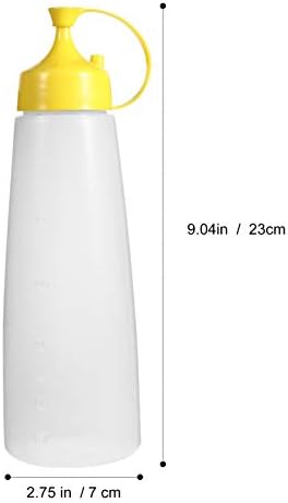 Опаковка сироп Hemoton Бутилка за изстискване на сос 4шт Пластмасови Бутилки За Изстискване Подправки Мини Бутилка За Изстискване на Мед