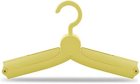 Закачалка за сушене на дрехи Nбогат на функции Подвесная Сгъваема Домакински Нескользящая и Ветрозащитная Закачалка за дрехи (Жълт)