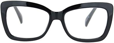Дамски пластмасови очила за четене във формата на пеперуда във формата на правоъгълник