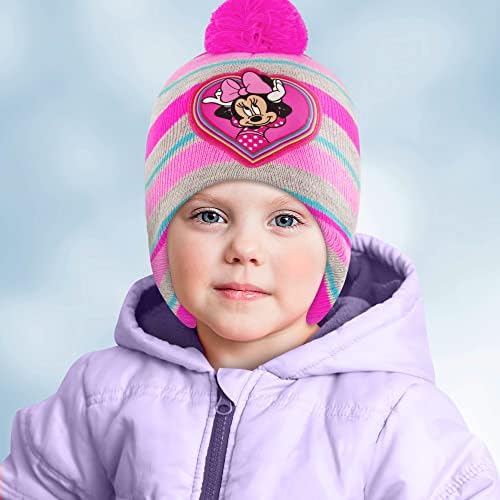 Комплект зима за момичета Disney с Мини Маус за деца и Варежками, Шапчица-Бини, Мини Маус, 2-4 г., САЩ