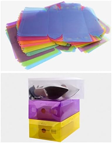 Кутия-Органайзер AKFRIEsnh Прозрачна Пылезащитная Штабелируемая Кутия За съхранение на обувки (Цвят: зелен)