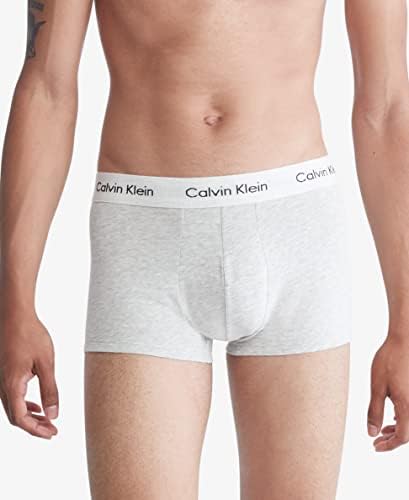 Мъжки Хлопчатобумажный Еластичен Съкровище на Calvin Klein с ниска засаждане от 3 опаковки