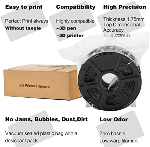 Нишка с нажежаема жичка ABS 1,75 мм За 3D-принтер, Точност на размерите нажежаема жичка +/-0,03 мм За 3D печат, подходящи за повечето