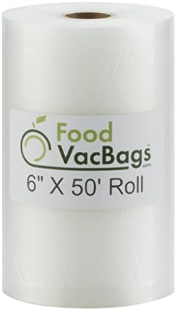 Вакуумни опаковки за хранителни продукти, на рула с размери 6 см X 50 метра, С отпечатан под формата на сот в Търговската мрежа