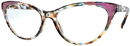 Цветни Очила за четене Котешко око R227-КОМПЛЕКТ От 3
